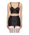 Jean Paul Gaultier Conical Corset Cropped Top In Black