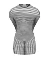 Jean Paul Gaultier The Short Draped Body Morphing Mini Dress In Gray