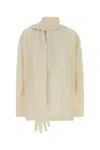 Jean Paul Gaultier Ivory Lyocell Blend Blouse In Neutral