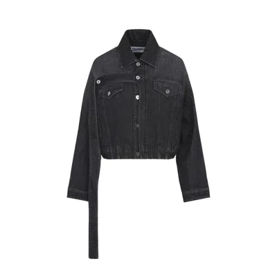 Jean Paul Gaultier Relaxed Fit Denim Outerwear In Black