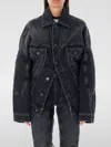 Jean Paul Gaultier Woman Denim Outerwear Black Size M Cotton In Schwarz
