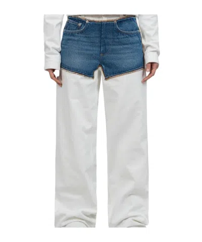 Jean Paul Gaultier Jean Trompe Loeil 'petit Grand' In White