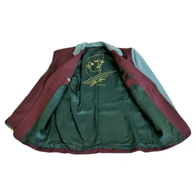 Pre-owned Jean Paul Gaultier Jean-paul Gaultier Jacket Model 1057 With Cocteau-type Effigy Circa 1995 In Black