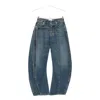 Jean Paul Gaultier Waistband Jacket With Pockets And Collar In Blue