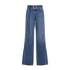 Jean Paul Gaultier Wide-leg Blue Jeans In Blue