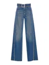 Jean Paul Gaultier The Belted Denim Jeans In Blue