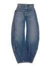 Jean Paul Gaultier Vintage Blue Low Waisted Jeans In Blue