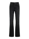 Jean Paul Gaultier Jeans With Padded Inlays And Lace-up In Black