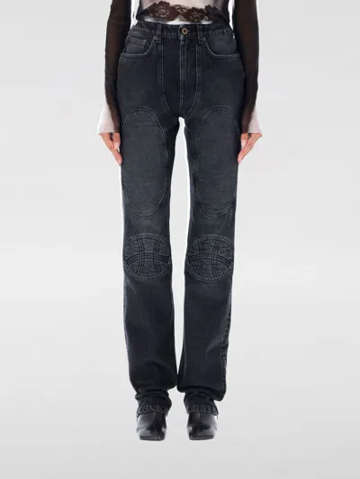 JEAN PAUL GAULTIER JEANS JEAN PAUL GAULTIER WOMAN COLOR BLACK,G13054002