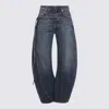 Jean Paul Gaultier Relaxed-fit Low-rise Jeans With Unique Side Zipper In Blue