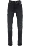 Jean Paul Gaultier Jeans With Padded Inlays And Lace-up In Black