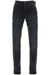 Jean Paul Gaultier Jeans With Padded Inlays And Lace-up In Black