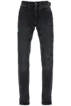 Jean Paul Gaultier Jeans With Padded Inlays And Lace-up In Black