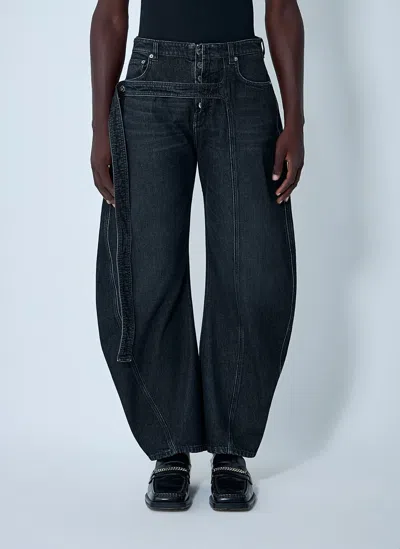 Jean Paul Gaultier Men Jeans With Strap Detail In Blue