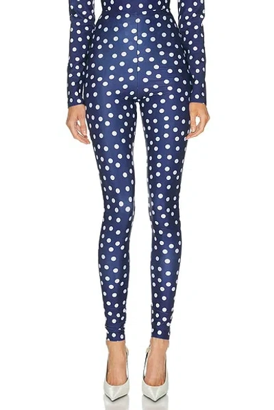 Jean Paul Gaultier Jersey Legging In Blue