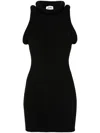 Jean Paul Gaultier Jersey Mini Dress In Black