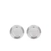 Jean Paul Gaultier Logo-engraved Earrings In Silver