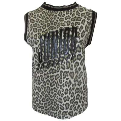 Pre-owned Jean Paul Gaultier Junior Leopard Singlet 1990 In Gray