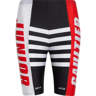 Jean Paul Gaultier Junior Print Jersey Bike Shorts In Multi