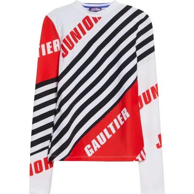 Jean Paul Gaultier Junior Print Jersey Bike T-shirt In Multi