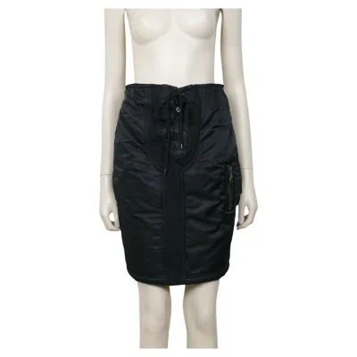 Pre-owned Jean Paul Gaultier Junior Vintage Black Padded Skirt