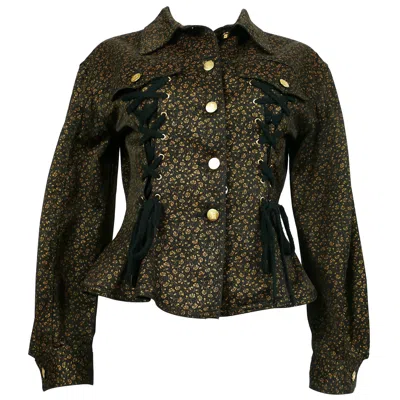 Pre-owned Jean Paul Gaultier Junior Vintage Iconic Corset Style Jacket In Black