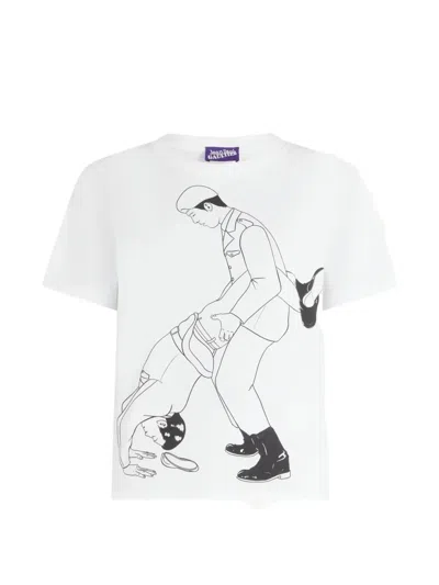 Jean Paul Gaultier Kamasutra Printed T-shirt In White