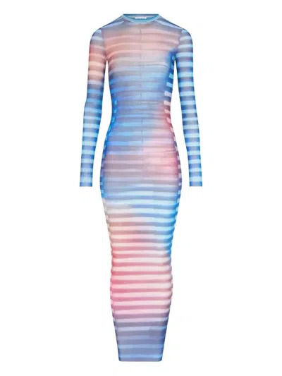 JEAN PAUL GAULTIER LONG-SLEEVE MESH DRESS - WOMEN'S - POLYAMIDE
