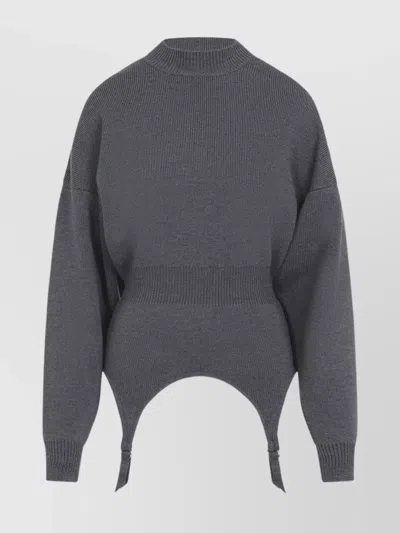 JEAN PAUL GAULTIER KNIT PULLOVER FEATURING LINGERIE GARTER