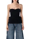 Jean Paul Gaultier Bustier Top Rib Knit