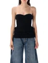 Jean Paul Gaultier Bustier Top Rib Knit