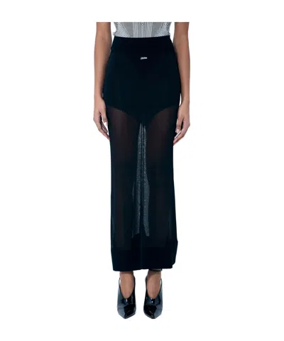 JEAN PAUL GAULTIER JEAN PAUL GAULTIER THE LOGO KNITTED SKIRT