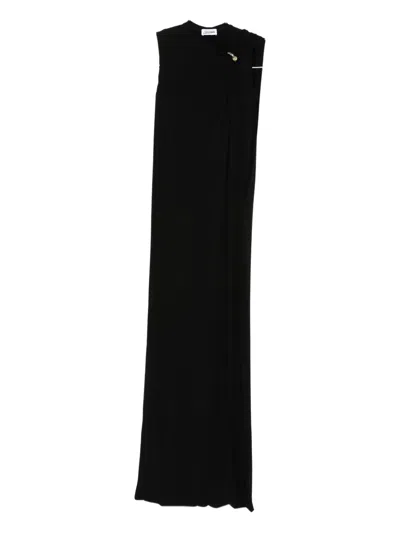 Jean Paul Gaultier Knot-detail Sleeveless Dress In Black