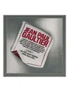Jean Paul Gaultier Label Jpg Printed Silk Scarf In Gray