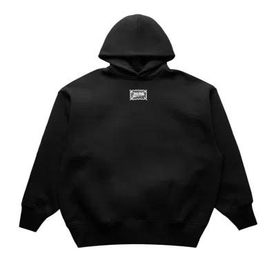 Pre-owned Jean Paul Gaultier Lace Label Oversized Hoodie 'black'
