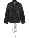 Jean Paul Gaultier Woman Denim Outerwear Black Size M Cotton In Black