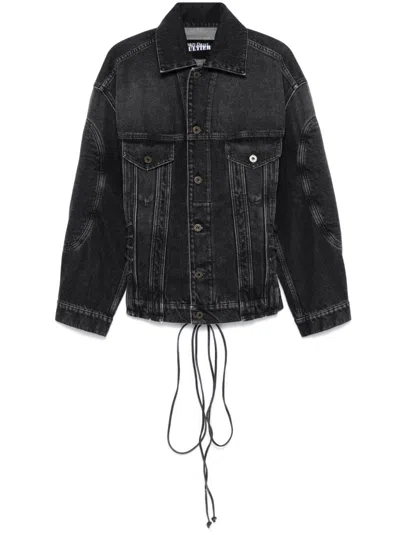 JEAN PAUL GAULTIER LACE-UP DENIM JACKET