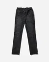 Jean Paul Gaultier Jeans With Padded Inlays And Lace Up In Black