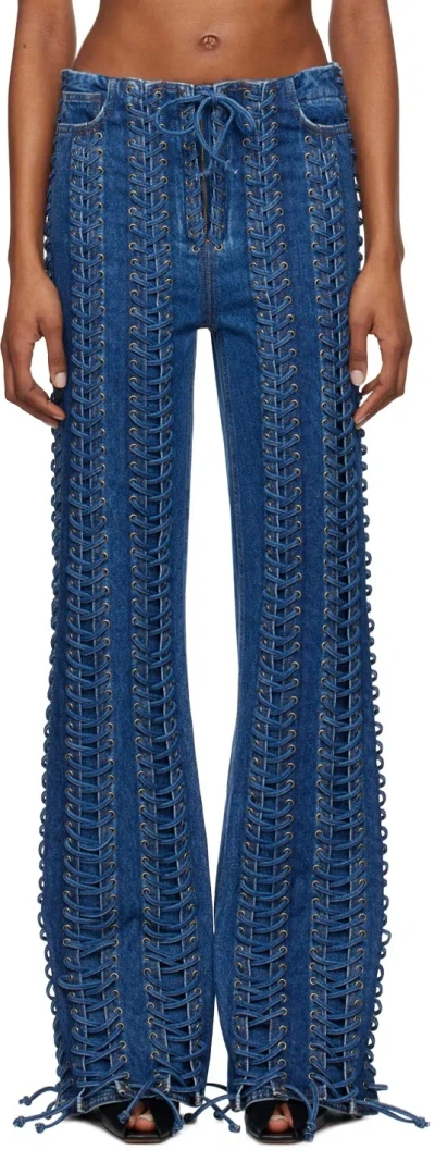 Jean Paul Gaultier Lace-up Jeans