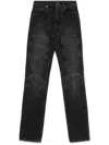 Jean Paul Gaultier Padded-panel Jeans In Black