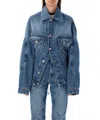 Jean Paul Gaultier Denim Jacket Lacing In Blue