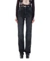 Jean Paul Gaultier Padded-panel Jeans In Black