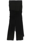 Jean Paul Gaultier Layered Trousers In Black
