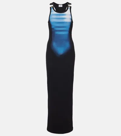 JEAN PAUL GAULTIER LE MALE COTTON-BLEND JERSEY MAXI DRESS