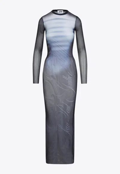 JEAN PAUL GAULTIER LE MÂLE PRINT MAXI DRESS