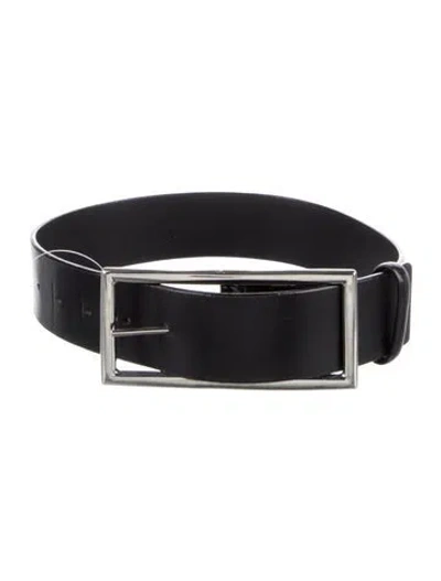 Pre-owned Jean Paul Gaultier Leather Belt In Black