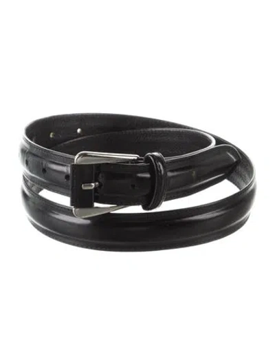 Pre-owned Jean Paul Gaultier Leather Belt In Black