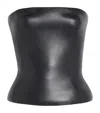 Jean Paul Gaultier Leather Moulded Corset In Black