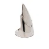 Jean Paul Gaultier Leather Rings In Metallic
