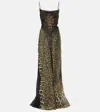 Jean Paul Gaultier Leopard-print Maxi Dress In Brown
